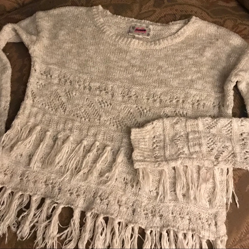 Justice girls tassel sweater 5